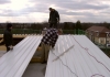 Sheet roof installation